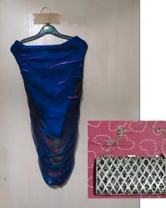 vestito a fascia+ pochette 