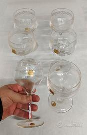 Coppe vintage in cristallo 24% Cam by Alfieri 1974