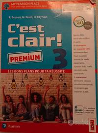 Libro di francese "C'est Clair!" 3 prrmium