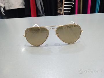 A1113 Ray-ban Aviator Rb3025 Tg55 Montatura Oro Le