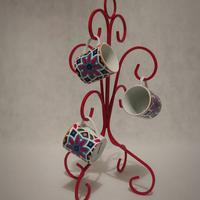 Appendi oggetti in metallo rosso