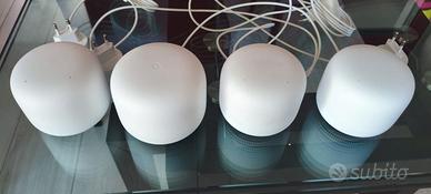 Set 4x Google Nest Wifi (router + 3 punti) con ali