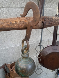 Contrappeso - romano bronzo di stadera meta' 800