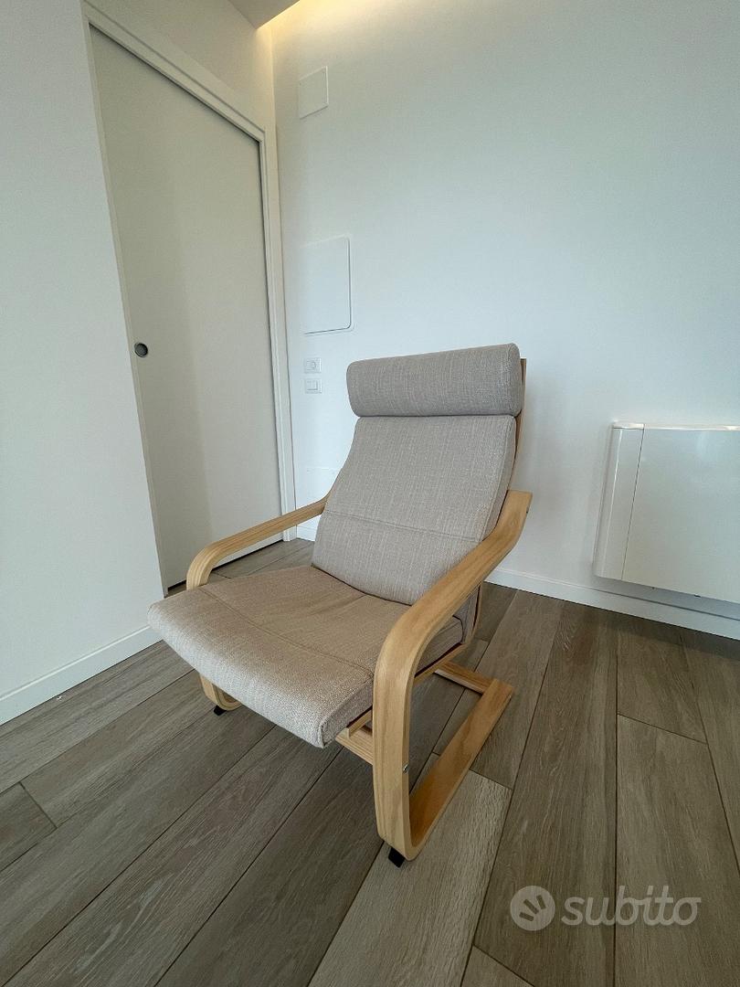 Hillared Beige Poang Ikea Pelle Poltrona Poang IKEA Come Nuova