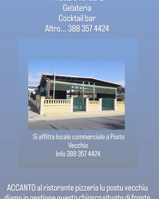 Locale commerciale di fronte al mare Salento
