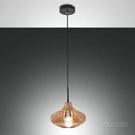 Lampadario a sospensione in vetro Fabas