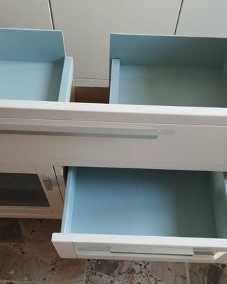 mobile bianco bagno ingresso mod. tulipano
