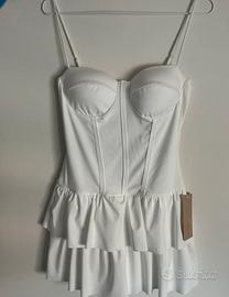 vestitino bianco - nuovo con cartellino