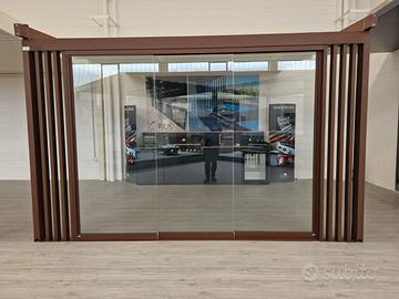Pergola con telo retraibile