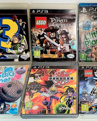 Giochi PS3 lotto LEGO, TOY STORY, BIG PLANET