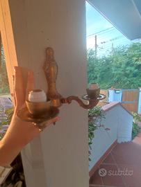 Applique in ottone 2luci