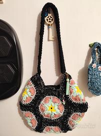 Borsa uncinetto handmade boho chic – pezzo unico