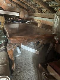 Tavolo legno chippendale