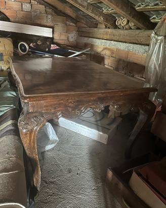 Tavolo legno chippendale
