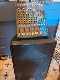 Cassa yhama  con mixer  yamha