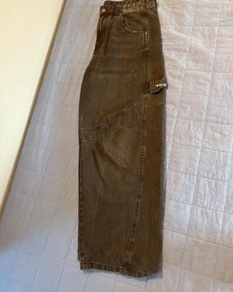 Pantaloni baggy nero-grigi