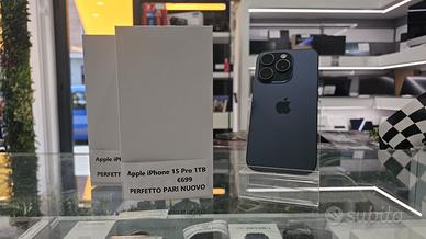 APPLE IPHONE 15 PRO 1TB PARI NUOVO