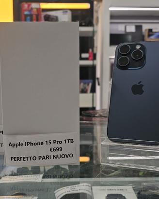 APPLE IPHONE 15 PRO 1TB PARI NUOVO