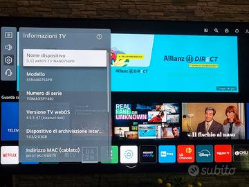 SMART TV LG NANOCELL 65