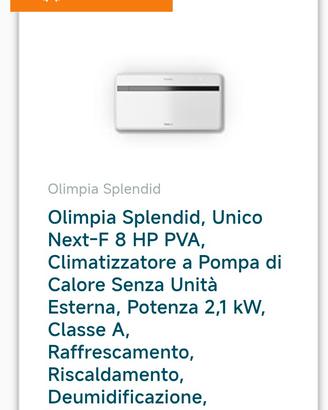 CONDIZIONATORE UNICO SENZA UNITÀ ESTERNA