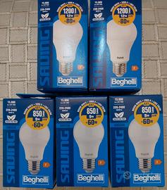 Kit  5 lampadine a LED Beghelli E27