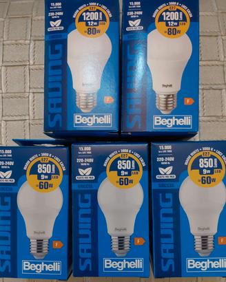 Kit  5 lampadine a LED Beghelli E27