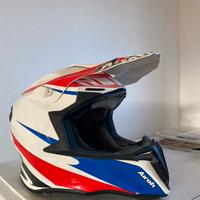 Casco cross Airoh Twist Freedom bianco rosso blu