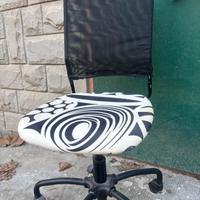 2 sedie ikea con ruote