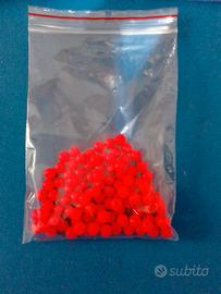 pallini salvanodo morbidi colore rosso 6mm 100pz