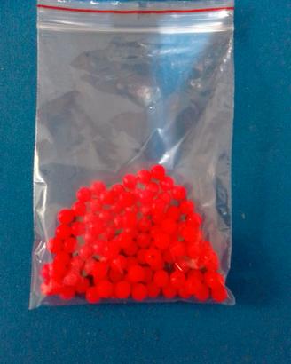 pallini salvanodo morbidi colore rosso 6mm 100pz