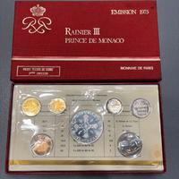 Set 7 monete Rainier III Emission 1975 FDC