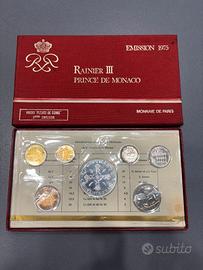 Set 7 monete Rainier III Emission 1975 FDC