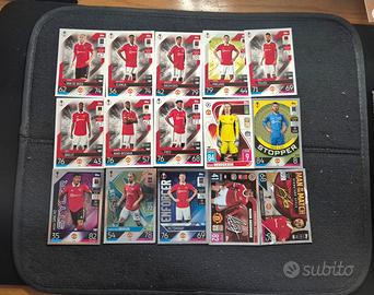 Lotto 15 Carte Manchester United Topps Match Attax