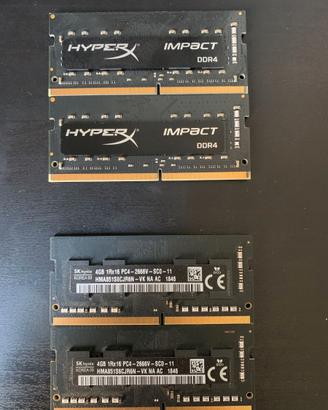 Kit RAM SODIMM DDR4 24GB - HyperX 16GB + Apple ori