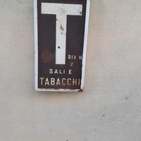 insegna ferro tabacchi originale vintage 