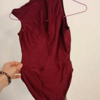 Body danza taglia M bordeaux