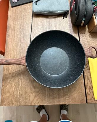 Padella Wok Sambonet Rock’N’Rose 32 cm + coperchio