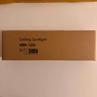 Base faretti da parete soffitto con base in legno