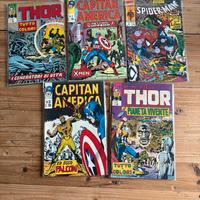 Fumetti Capitan america, Spiderman, thor