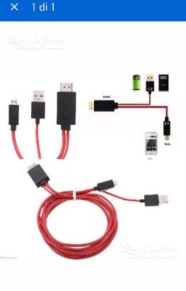 Cavetto cavo adattatore tv hdmi per telefoni Samsu