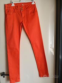 Pantaloni arancio donna