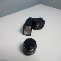 obiettivo MINOLTA  AF LENS 50 flash MINOLTA 4000AF