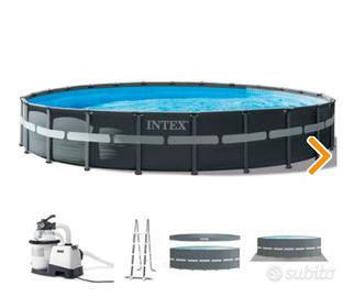 piscina intex rotonda. altezza 1.32  diametro 7.50
