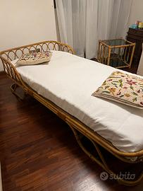 Letto singolo in midollino