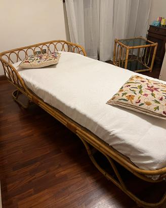 Letto singolo in midollino