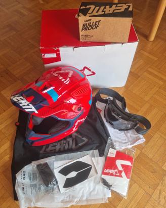 Leatt Helmet GPX 4.5 V19.2 + Leatt goggle velocity