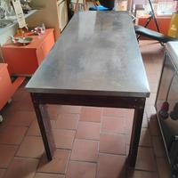 Banco da lavoro per ristorazione in pino di Svezia