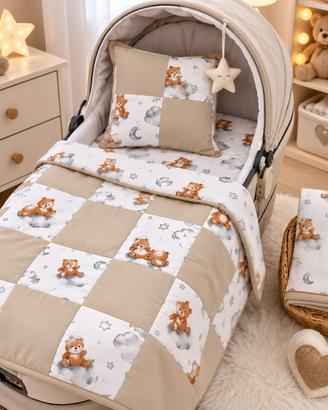 ✨ Completo Culla / Navicella / Carrozzina – Patchw