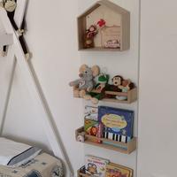 Libreria Montessori per bambini 140x40x12 cm