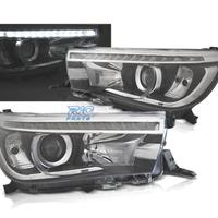 FARI PER TOYOTA HILUX 16- LUCE DIURNA SFONDO NERO